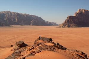 A view over the Wadi Rum desert