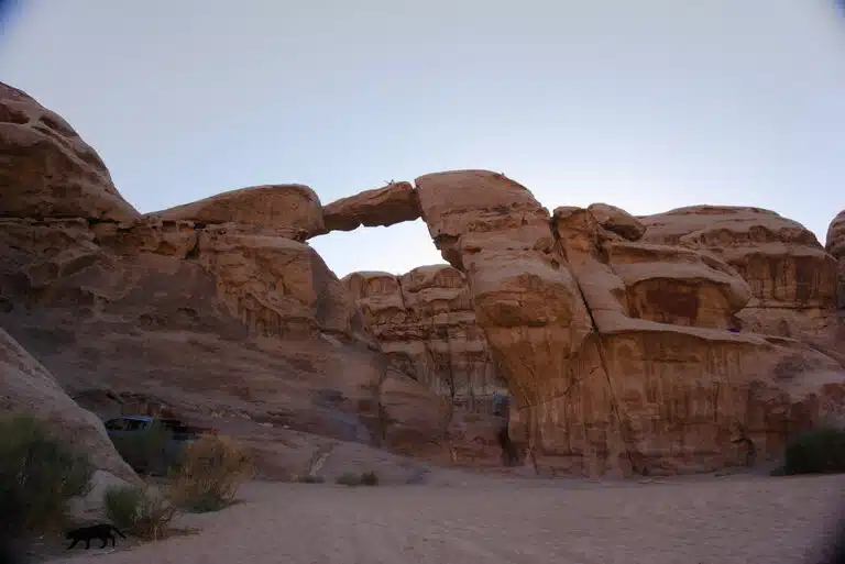 um frouth bridge in wadi rum